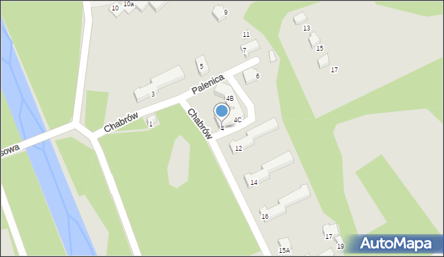 Ustroń, Chabrów, 4, mapa Ustroń