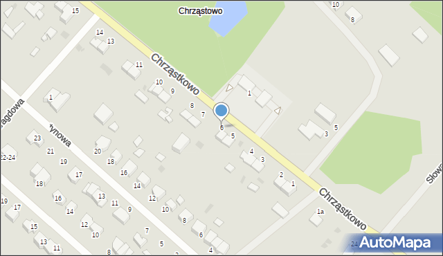 Wałcz, Chrząstkowo, 6, mapa Wałcz
