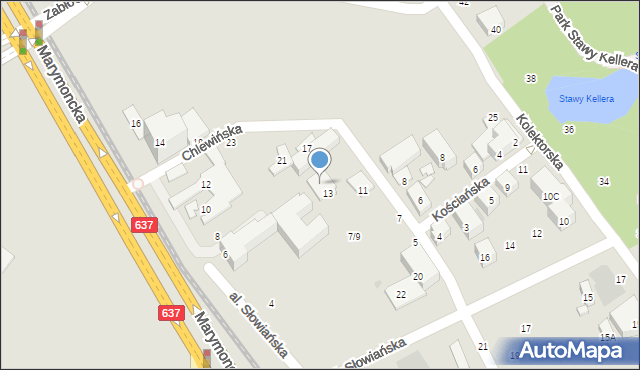 Warszawa, Chlewińska, 15, mapa Warszawy