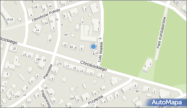 Warszawa, Chrościckiego Juliana, ks., 4, mapa Warszawy