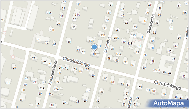 Warszawa, Chrościckiego Juliana, ks., 60, mapa Warszawy