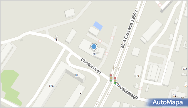 Warszawa, Chrościckiego Juliana, ks., 76, mapa Warszawy