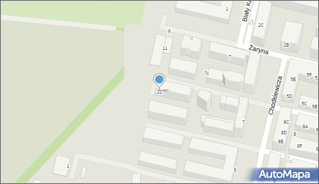 Warszawa, Chodkiewicza Jana Karola, hetm., 22, mapa Warszawy