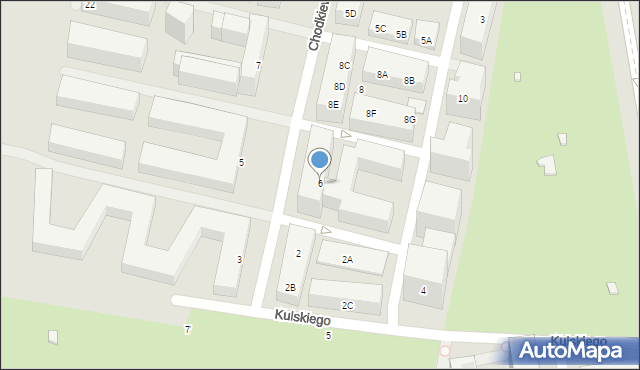 Warszawa, Chodkiewicza Jana Karola, hetm., 6, mapa Warszawy