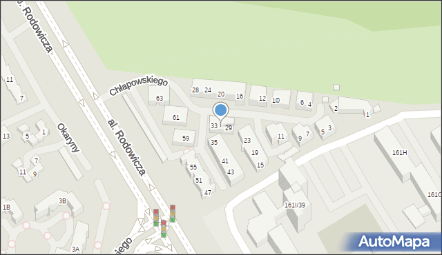 Warszawa, Chłapowskiego Dezyderego, gen., 31, mapa Warszawy