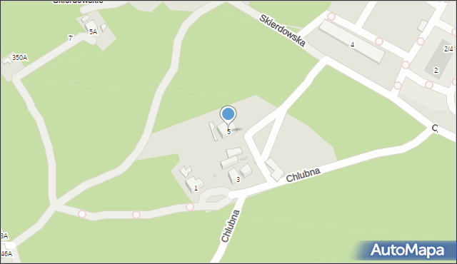 Warszawa, Chlubna, 5, mapa Warszawy