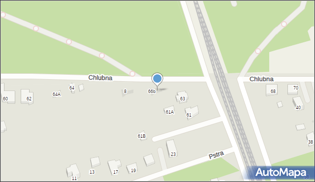 Warszawa, Chlubna, 66c, mapa Warszawy