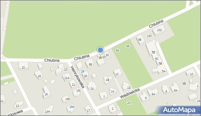 Warszawa, Chlubna, 90, mapa Warszawy