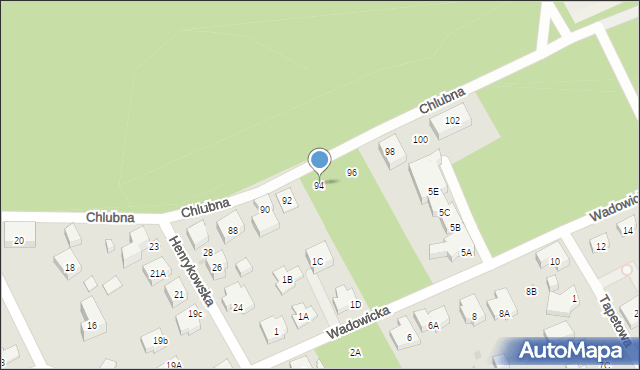 Warszawa, Chlubna, 94, mapa Warszawy