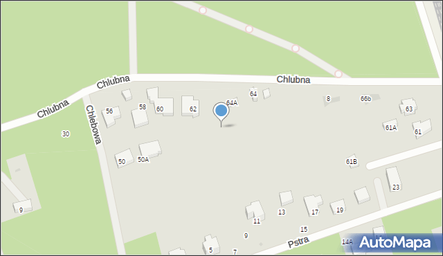 Warszawa, Chlebowa, 50d, mapa Warszawy