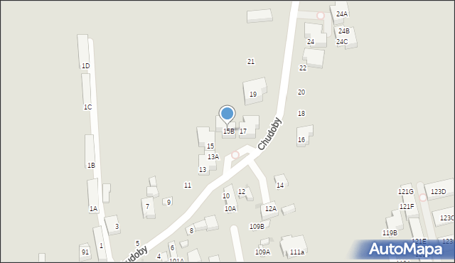 Warszawa, Chudoby Stanisława, 15B, mapa Warszawy