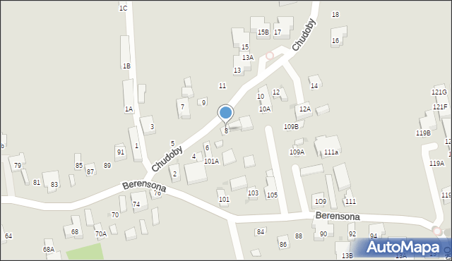 Warszawa, Chudoby Stanisława, 8, mapa Warszawy