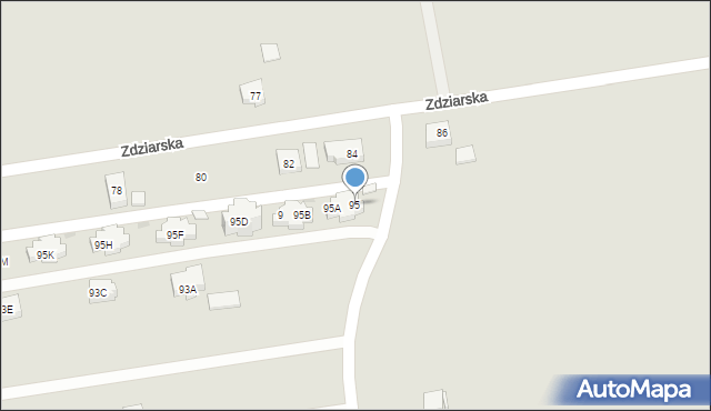 Warszawa, Chudoby Stanisława, 95, mapa Warszawy