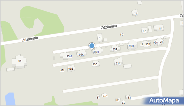 Warszawa, Chudoby Stanisława, 95J, mapa Warszawy