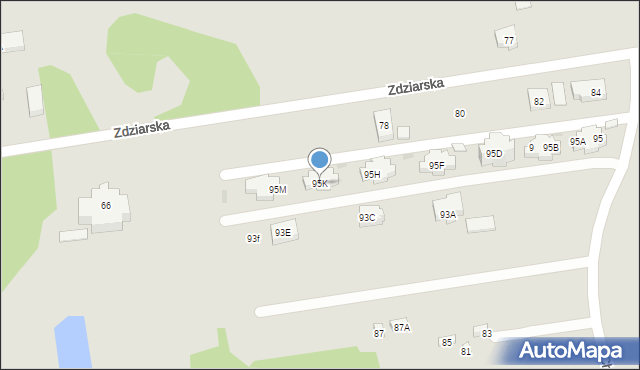 Warszawa, Chudoby Stanisława, 95K, mapa Warszawy
