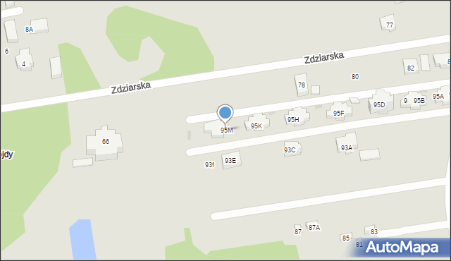 Warszawa, Chudoby Stanisława, 95M, mapa Warszawy