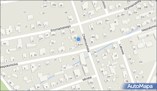 Warszawa, Chełmżyńska, 37, mapa Warszawy