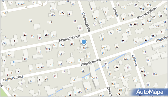 Warszawa, Chełmżyńska, 39, mapa Warszawy