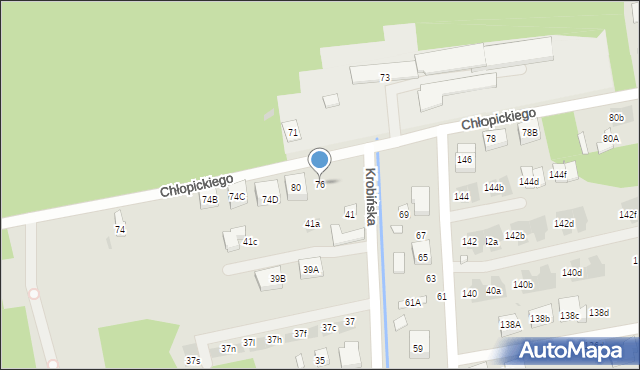 Warszawa, Chłopickiego Józefa, gen., 76, mapa Warszawy