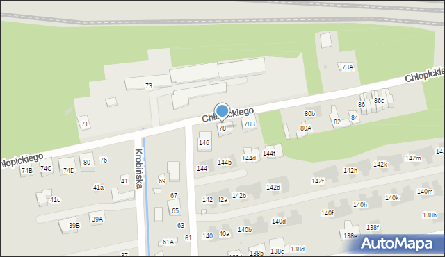 Warszawa, Chłopickiego Józefa, gen., 78, mapa Warszawy
