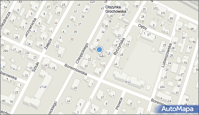 Warszawa, Chłopickiego Józefa, gen., 24, mapa Warszawy