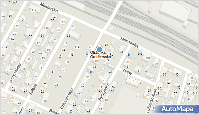 Warszawa, Chłopickiego Józefa, gen., 42, mapa Warszawy