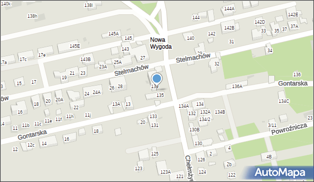 Warszawa, Chełmżyńska, 137, mapa Warszawy