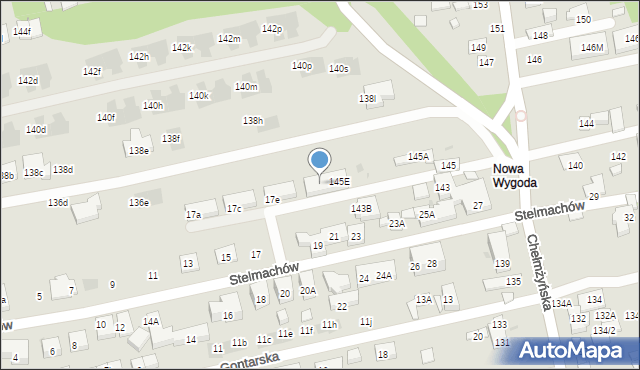 Warszawa, Chełmżyńska, 145F, mapa Warszawy