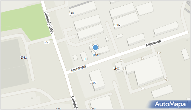 Warszawa, Chełmżyńska, 180a, mapa Warszawy