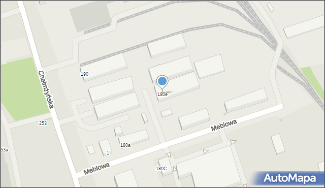 Warszawa, Chełmżyńska, 180e, mapa Warszawy
