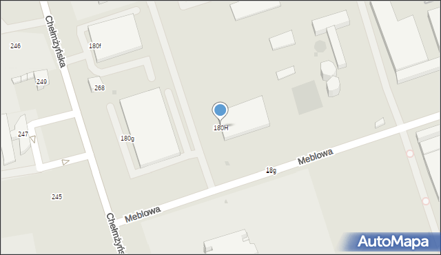 Warszawa, Chełmżyńska, 180H, mapa Warszawy