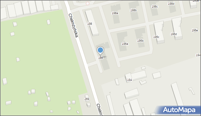 Warszawa, Chełmżyńska, 196, mapa Warszawy