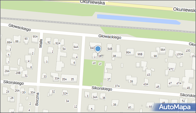 Warszawa, Chodkiewicza Jana Karola, hetm., 1a, mapa Warszawy