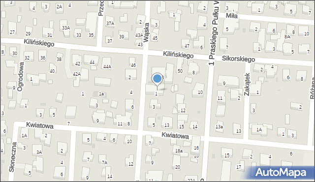 Warszawa, Chopina Fryderyka, 1a, mapa Warszawy