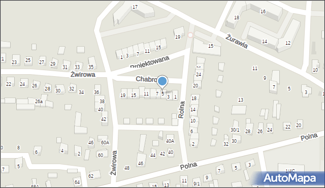 Wasilków, Chabrowa, 5, mapa Wasilków