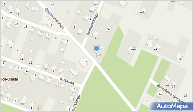 Węglew, Chełmońskiego Józefa, 2, mapa Węglew