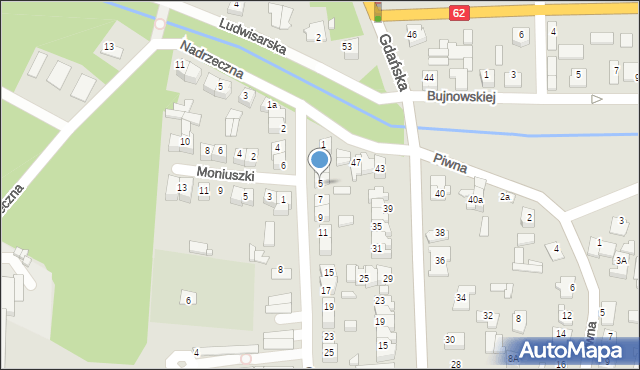 Węgrów, Chopina Fryderyka, 5, mapa Węgrów