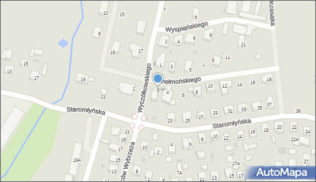 Wejherowo, Chełmońskiego Józefa, 2, mapa Wejherowo