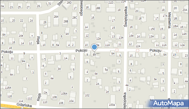 Wejherowo, Chmielewskiego Alfonsa, 8A, mapa Wejherowo