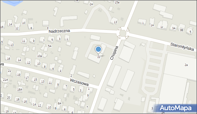 Wejherowo, Chopina Fryderyka, 11, mapa Wejherowo