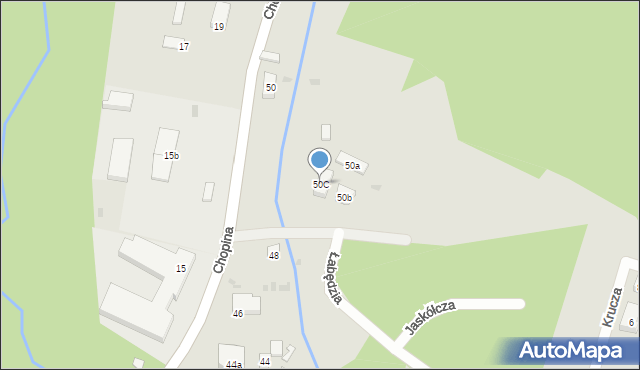 Wejherowo, Chopina Fryderyka, 50C, mapa Wejherowo