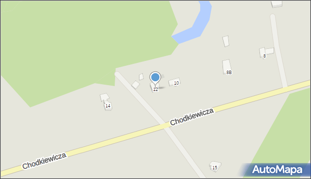 Wielbark, Chodkiewicza Jana Karola, hetm., 12, mapa Wielbark