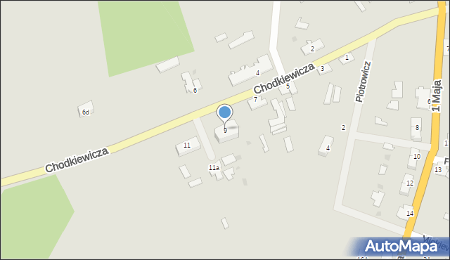 Wielbark, Chodkiewicza Jana Karola, hetm., 9, mapa Wielbark