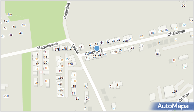 Wieliczka, Chabrowa, 23, mapa Wieliczka