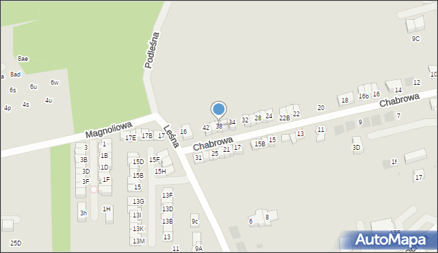 Wieliczka, Chabrowa, 38, mapa Wieliczka