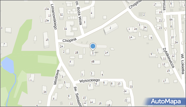Wieliczka, Chopina Fryderyka, 1, mapa Wieliczka