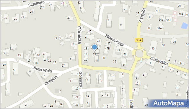 Wieliczka, Chopina Fryderyka, 28, mapa Wieliczka