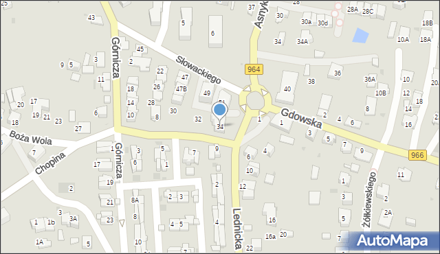 Wieliczka, Chopina Fryderyka, 34, mapa Wieliczka