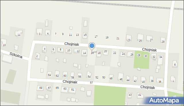 Wieniawa, Chojniak, 16, mapa Wieniawa