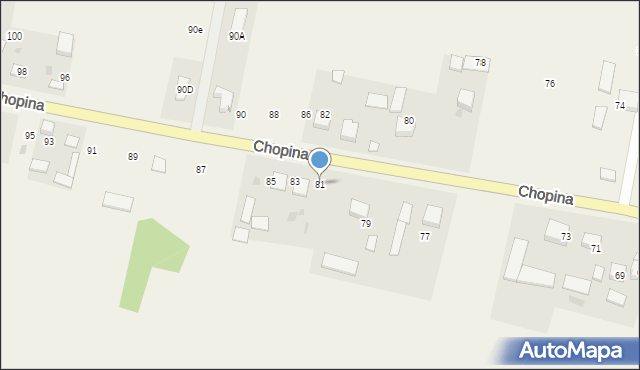 Wilków, Chopina Fryderyka, 81, mapa Wilków